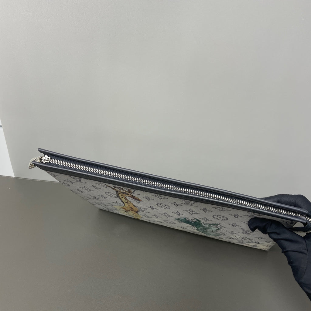 Louis Vuitton Canvas Black Clutch