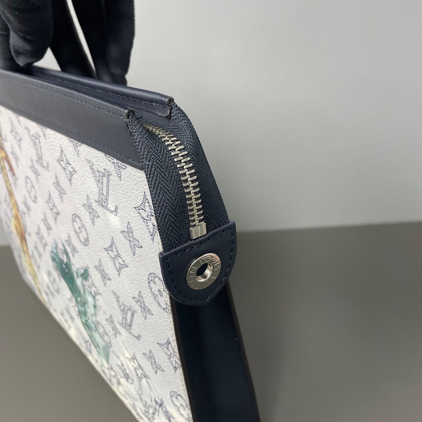 Louis Vuitton Canvas Black Clutch