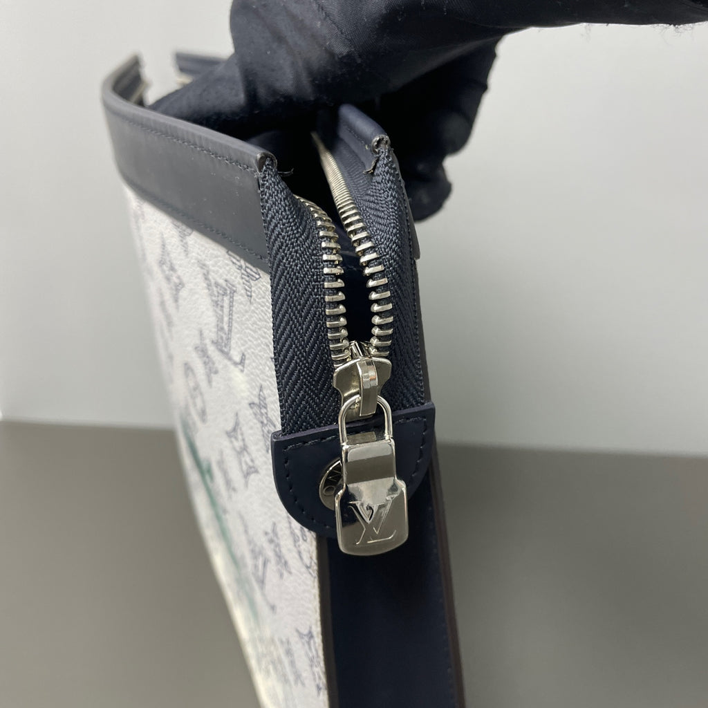 Louis Vuitton Canvas Black Clutch