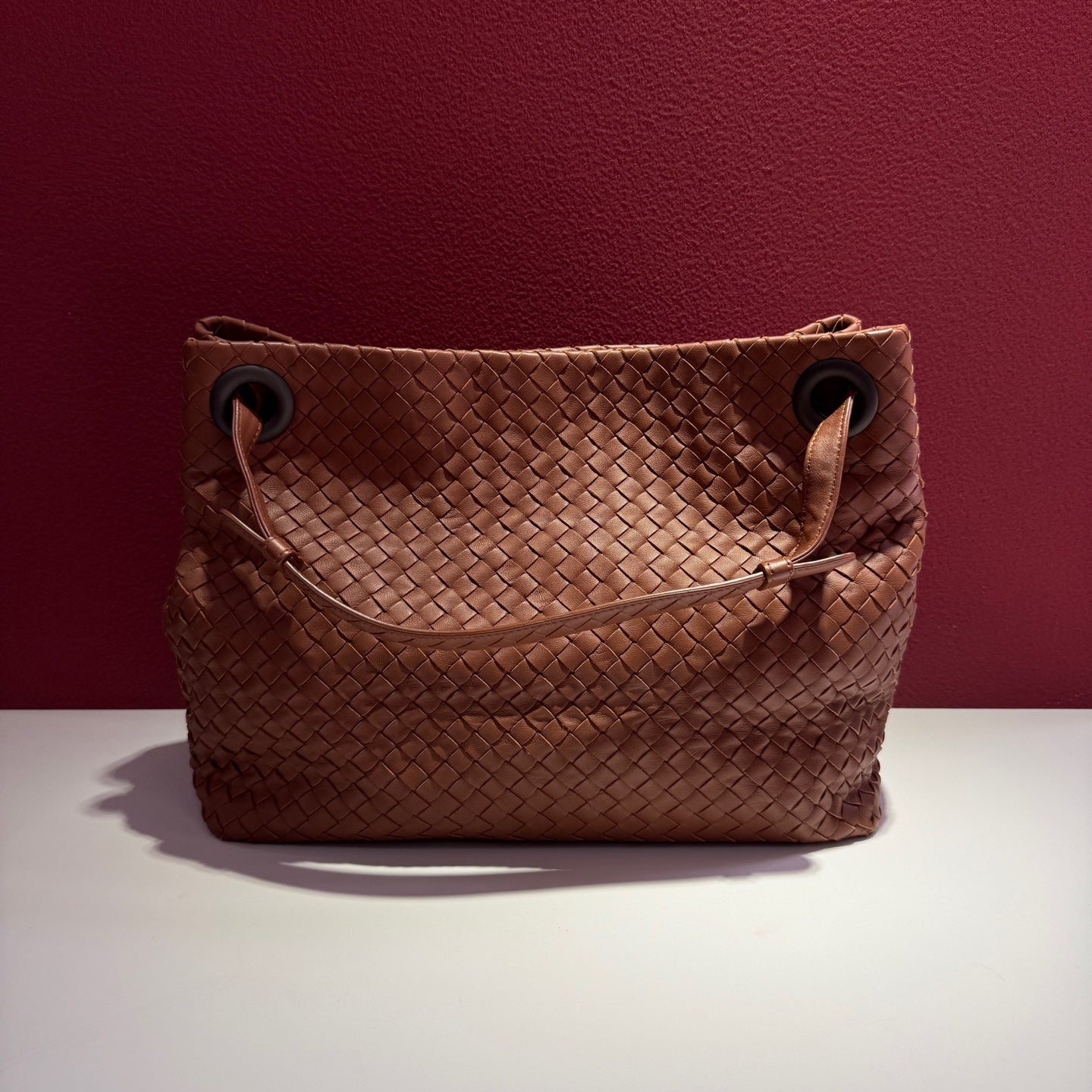 Bottega Veneta Brown Shoulder Bag Length 37 x Width 16 x Height 26 cm
