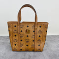 MCM Aren Visetos Zippered Shopping Bag Tote MWPAATN04CO001