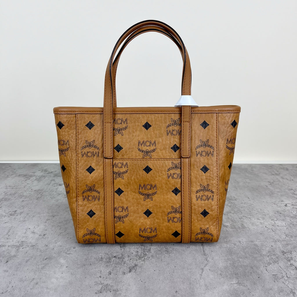 MCM Aren Visetos Zippered Shopping Bag Tote MWPAATN04CO001