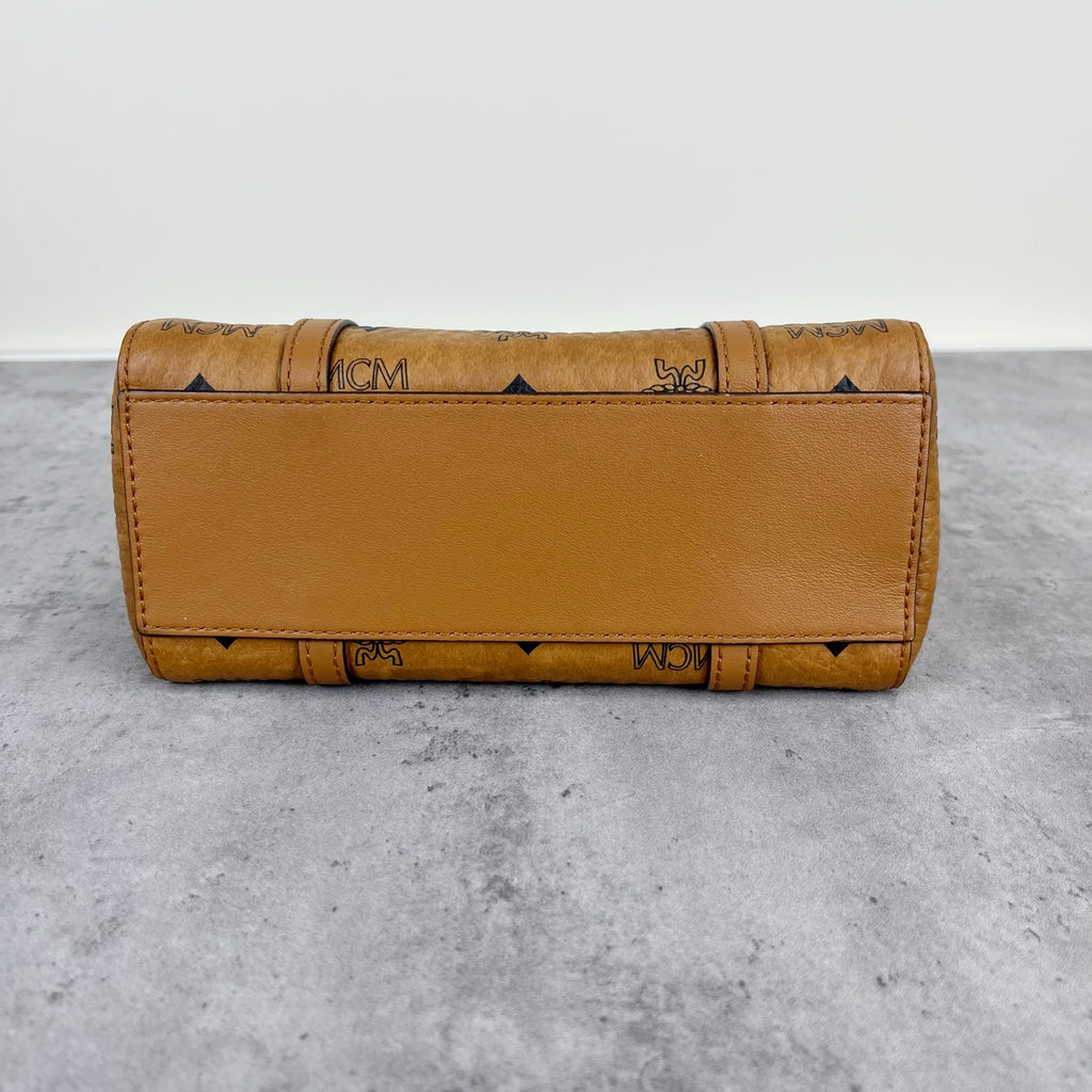 MCM Aren Visetos Zippered Shopping Bag Tote MWPAATN04CO001