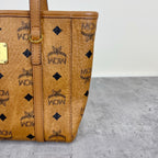 MCM Aren Visetos Zippered Shopping Bag Tote MWPAATN04CO001