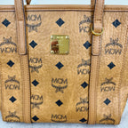 MCM Aren Visetos Zippered Shopping Bag Tote MWPAATN04CO001