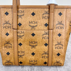 MCM Aren Visetos Zippered Shopping Bag Tote MWPAATN04CO001