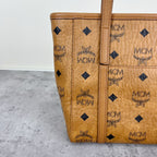 MCM Aren Visetos Zippered Shopping Bag Tote MWPAATN04CO001