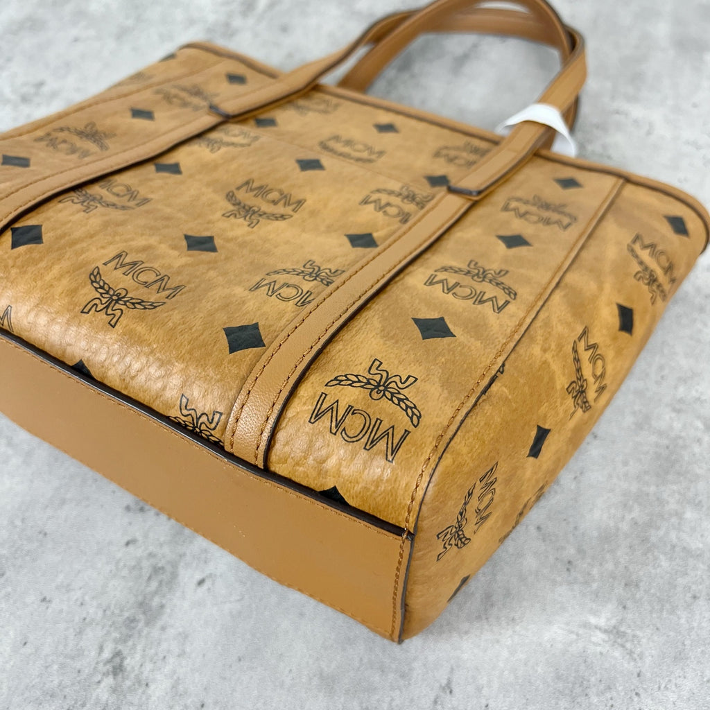 MCM Aren Visetos Zippered Shopping Bag Tote MWPAATN04CO001
