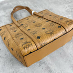 MCM Aren Visetos Zippered Shopping Bag Tote MWPAATN04CO001