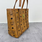 MCM Aren Visetos Zippered Shopping Bag Tote MWPAATN04CO001