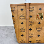 MCM Aren Visetos Zippered Shopping Bag Tote MWPAATN04CO001