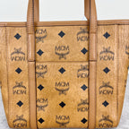 MCM Aren Visetos Zippered Shopping Bag Tote MWPAATN04CO001
