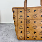 MCM Aren Visetos Zippered Shopping Bag Tote MWPAATN04CO001