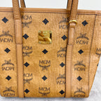 MCM Aren Visetos Zippered Shopping Bag Tote MWPAATN04CO001