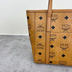 MCM Aren Visetos Zippered Shopping Bag Tote MWPAATN04CO001