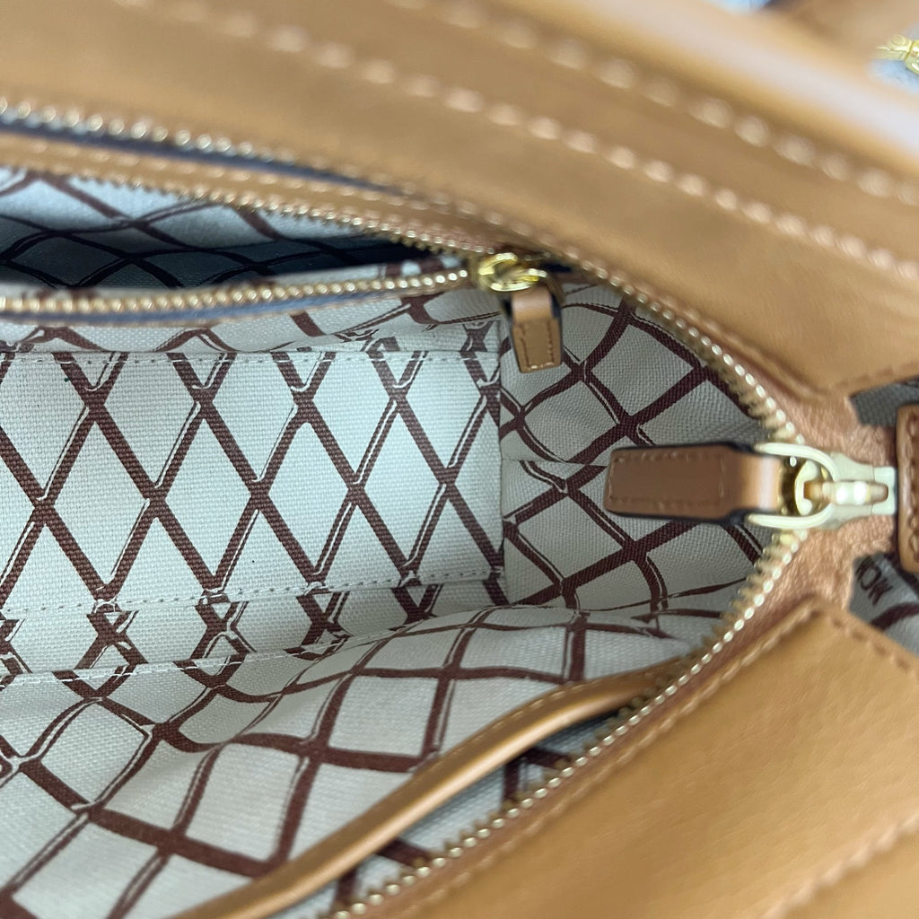 MCM Aren Visetos Zippered Shopping Bag Tote MWPAATN04CO001