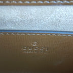 Gucci Canvas Brown Saddle Bag
