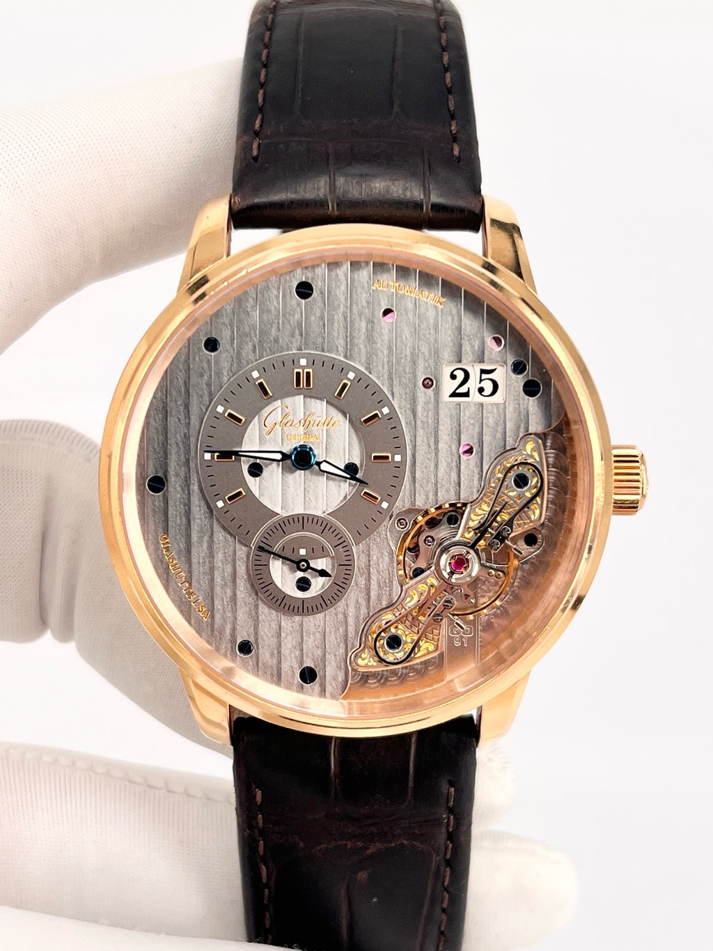 Glashutte Original Rose gold Automatic (self-winding) watch