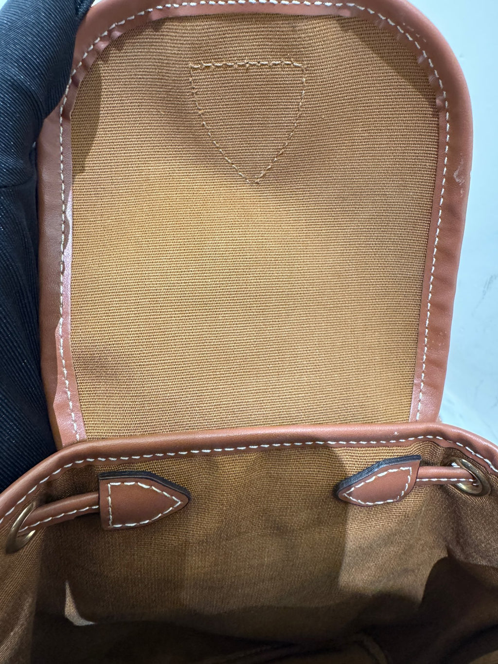 Celine FOLCO logo-print calf leather mini backpack Leather Backpack 7 x 8 x 4 inches (17 x 20 x 10 centimeters) 197662CAS.04LU