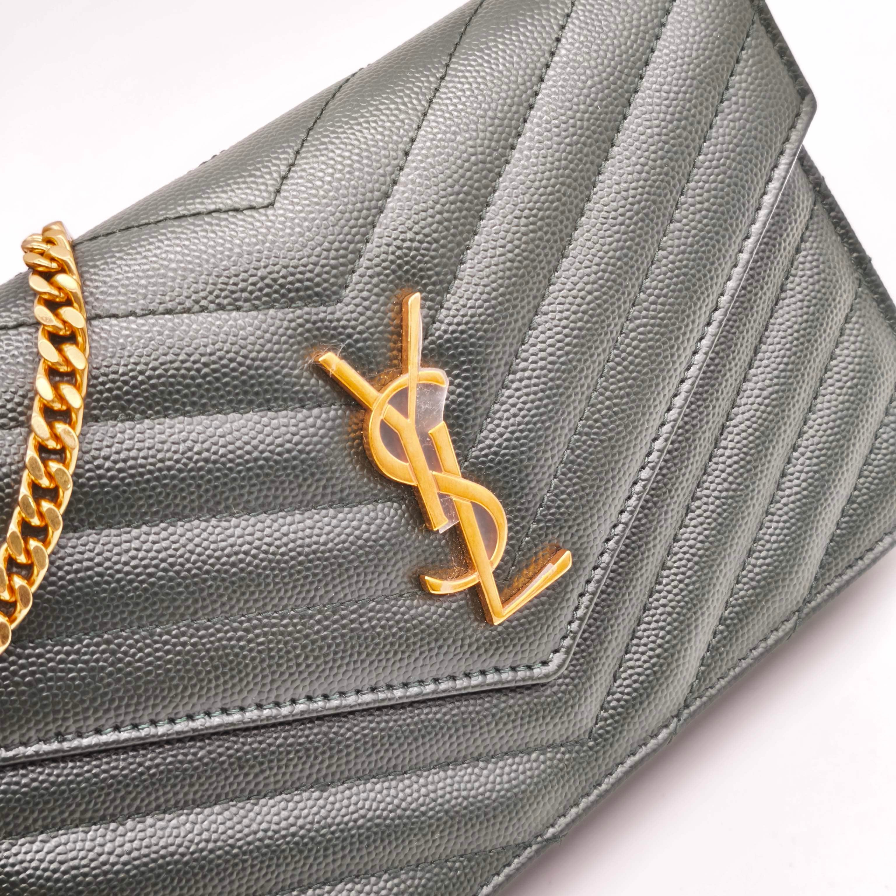 Saint laurent Leather Green