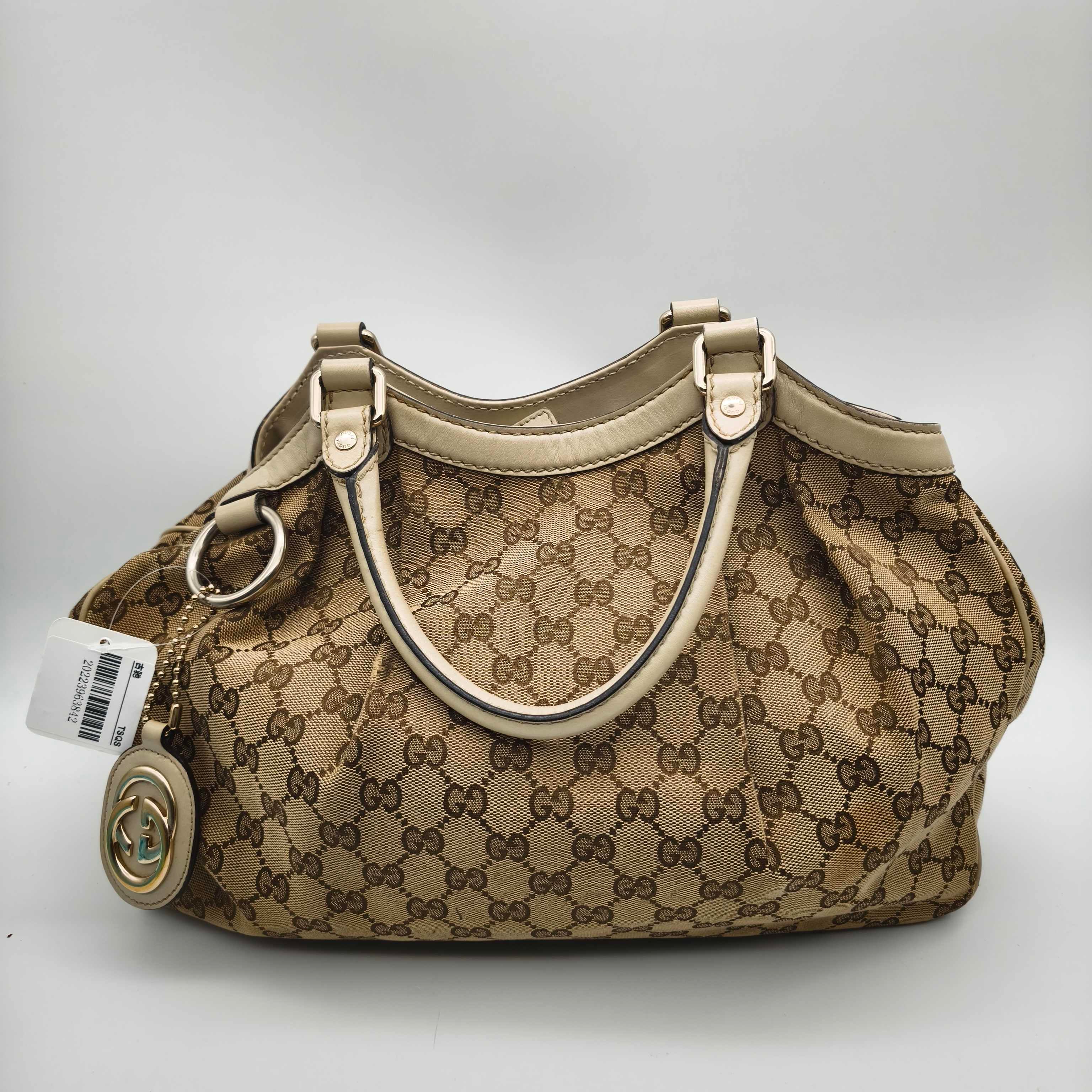 Gucci Canvas White Satchel