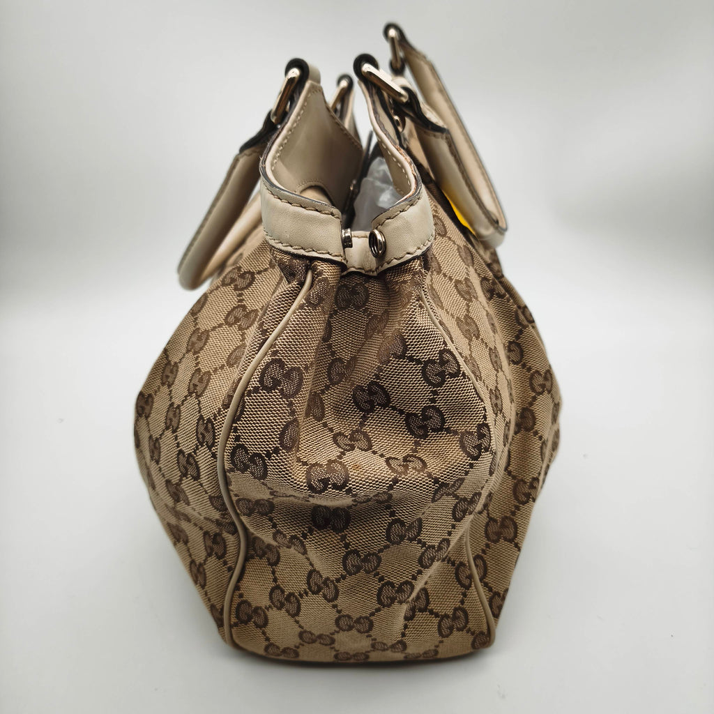 Gucci Canvas White Satchel