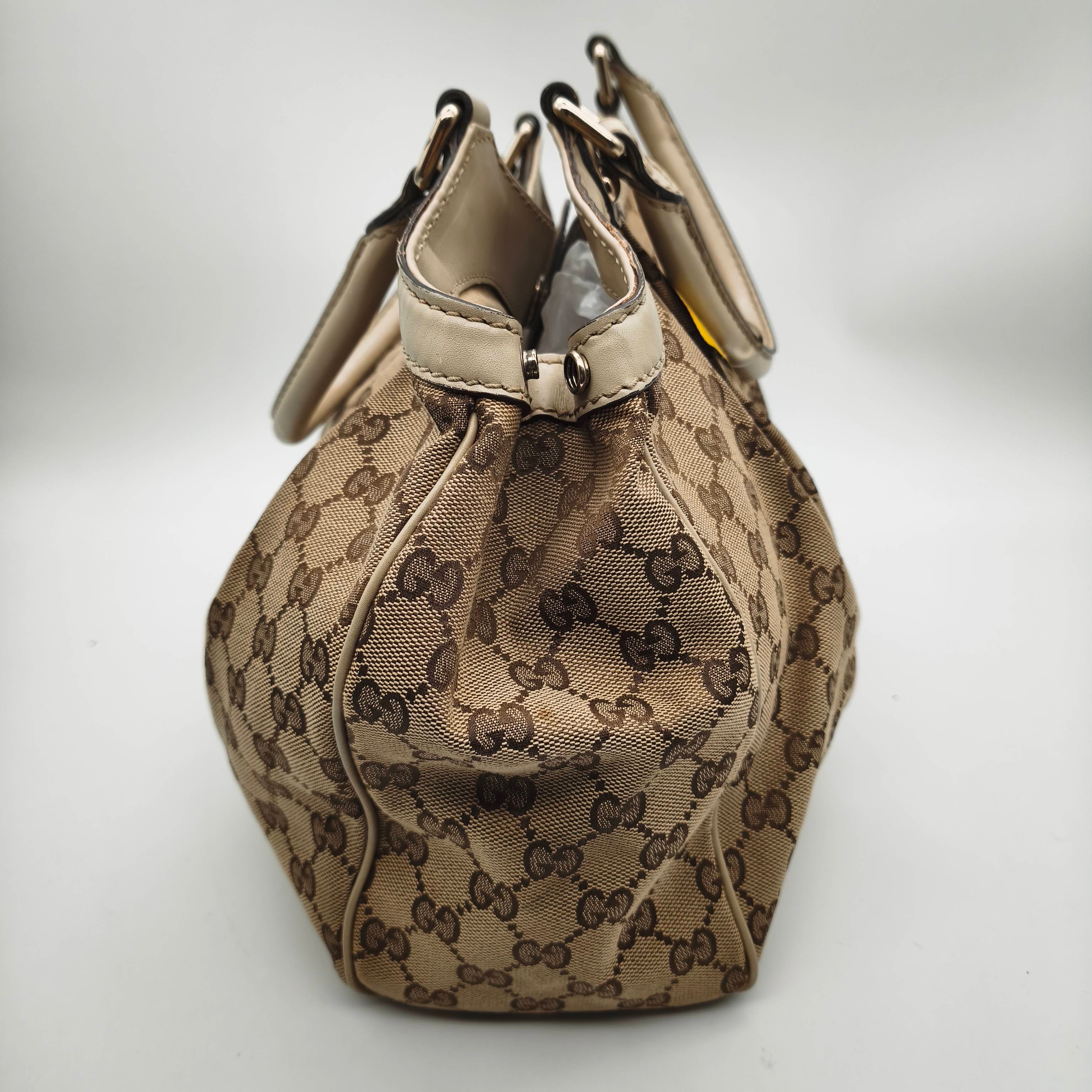 Gucci Canvas White Satchel