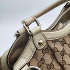 Gucci Canvas White Satchel