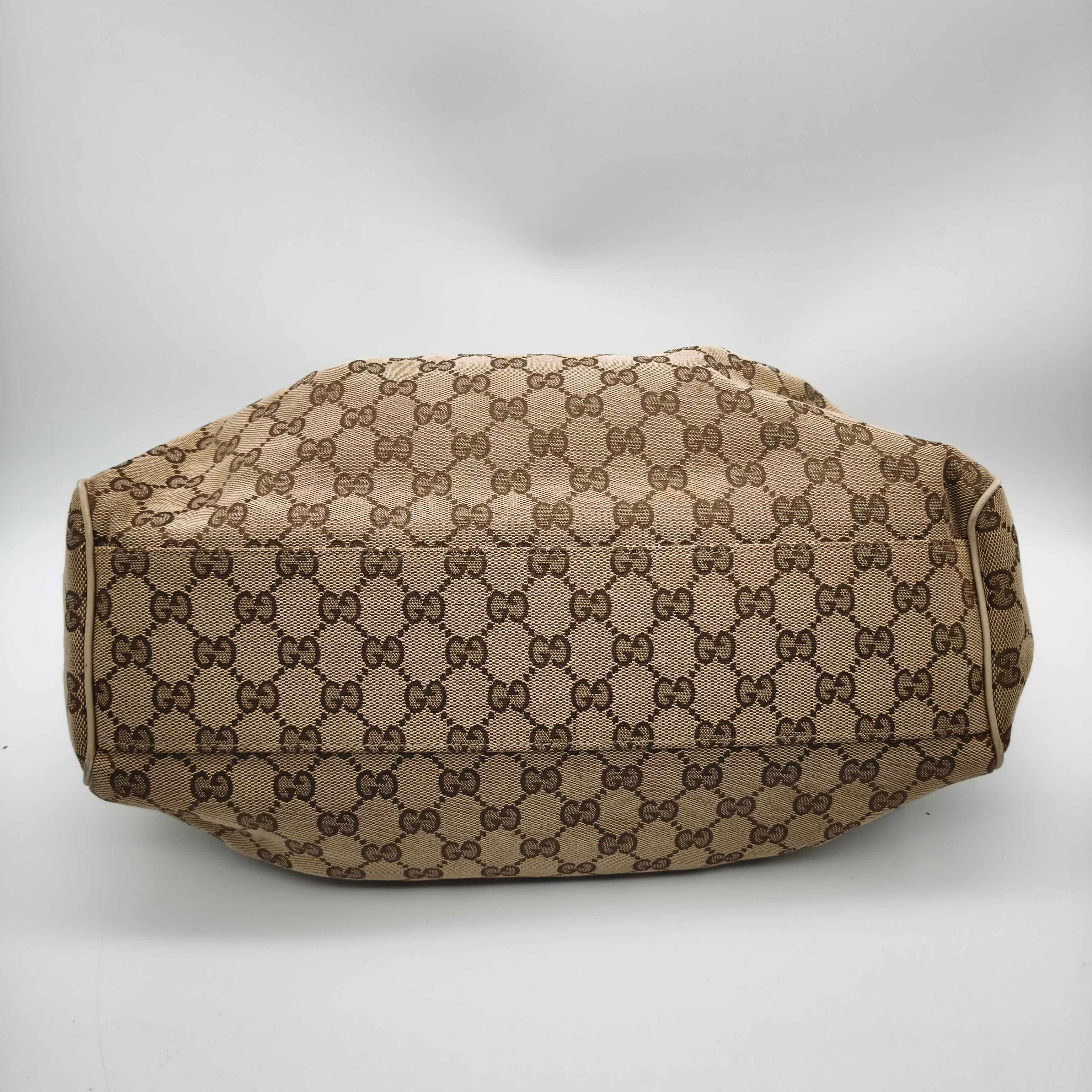 Gucci Canvas White Satchel