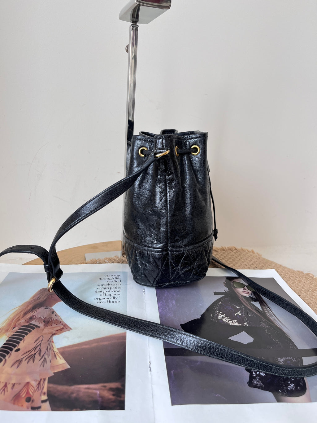 Miu Miu Leather Bucket & Drawstring Bag