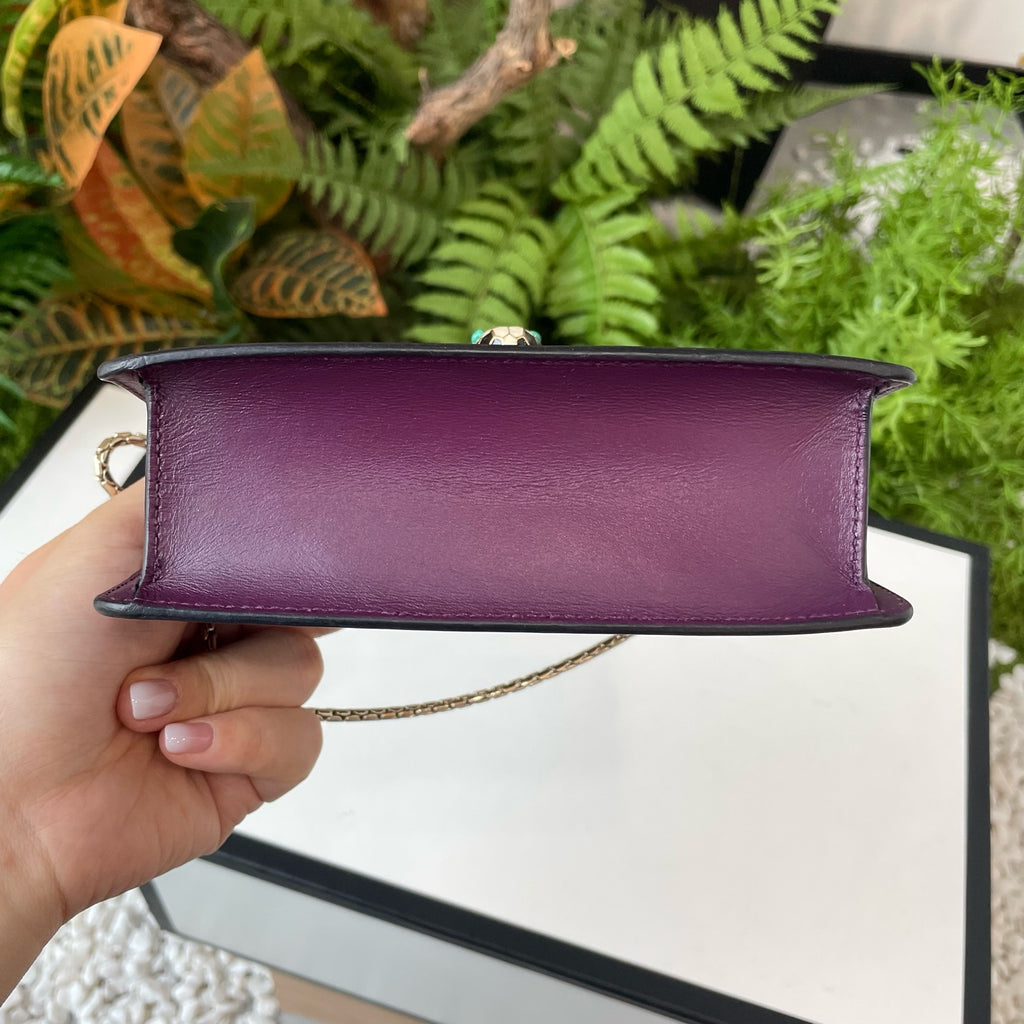 Bvlgari Purple Satchel