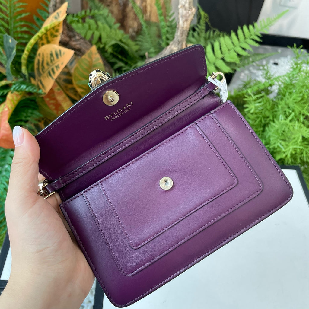 Bvlgari Purple Satchel