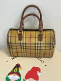 Burberry Medium-sized plaid bowling bag Satchel 80713551
