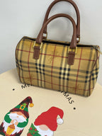 Burberry Medium-sized plaid bowling bag Satchel 80713551