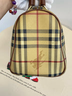 Burberry Medium-sized plaid bowling bag Satchel 80713551