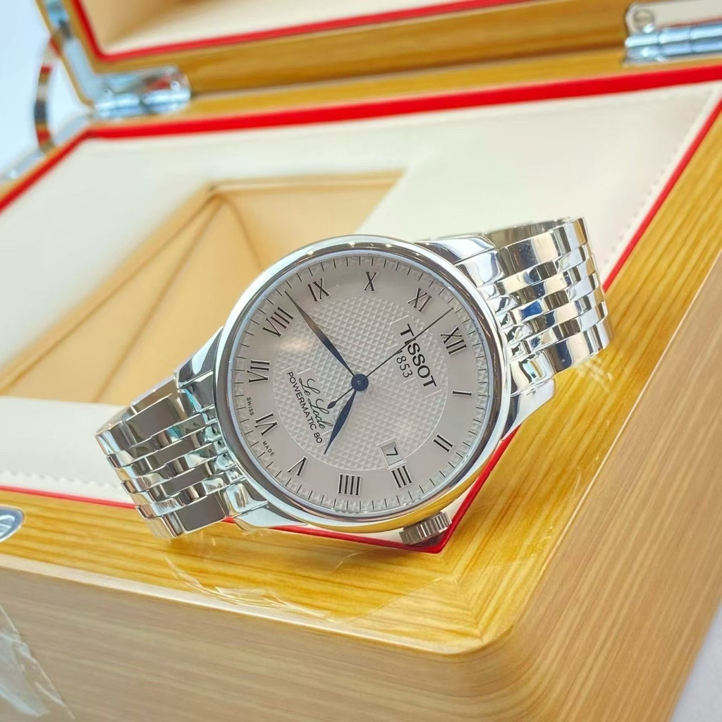Longines White Automatic (self-winding) watch