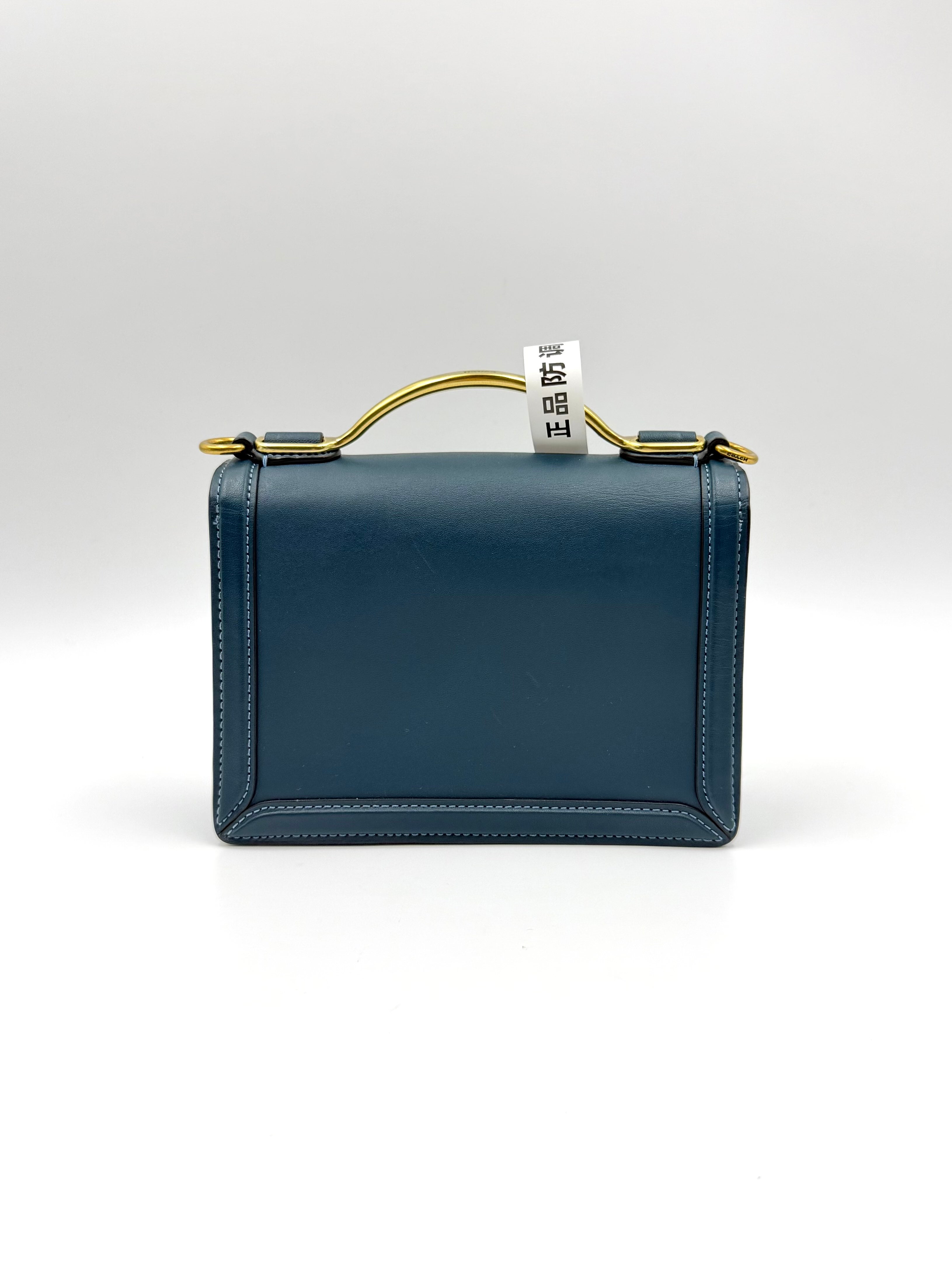 Coach Leather Blue Shoulder Bag