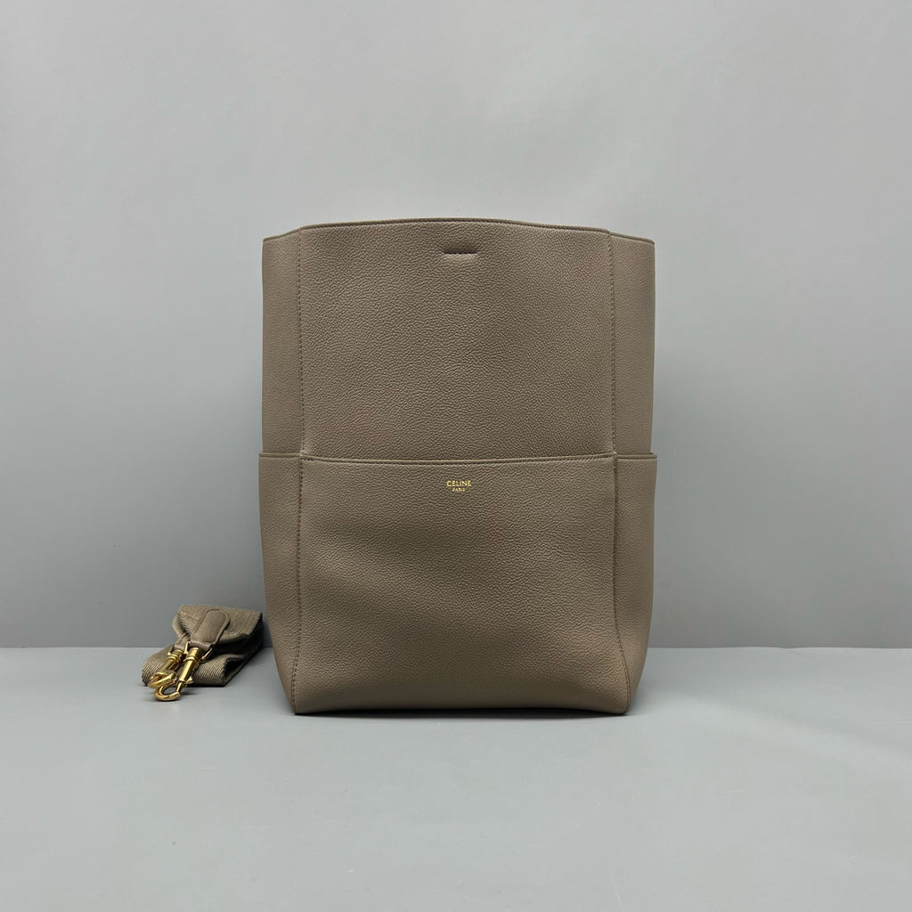 Celine Gray Bucket & Drawstring Bag