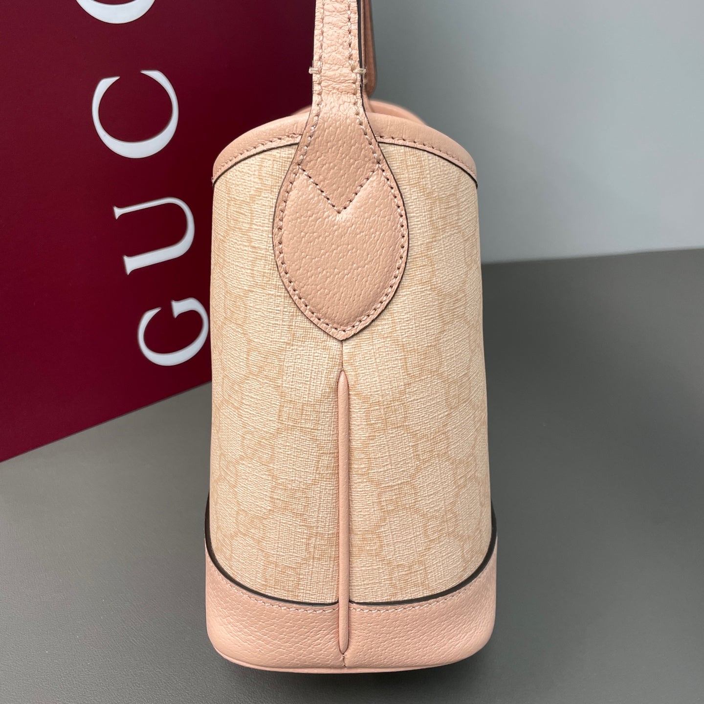 Gucci Canvas Pink Bucket & Drawstring Bag