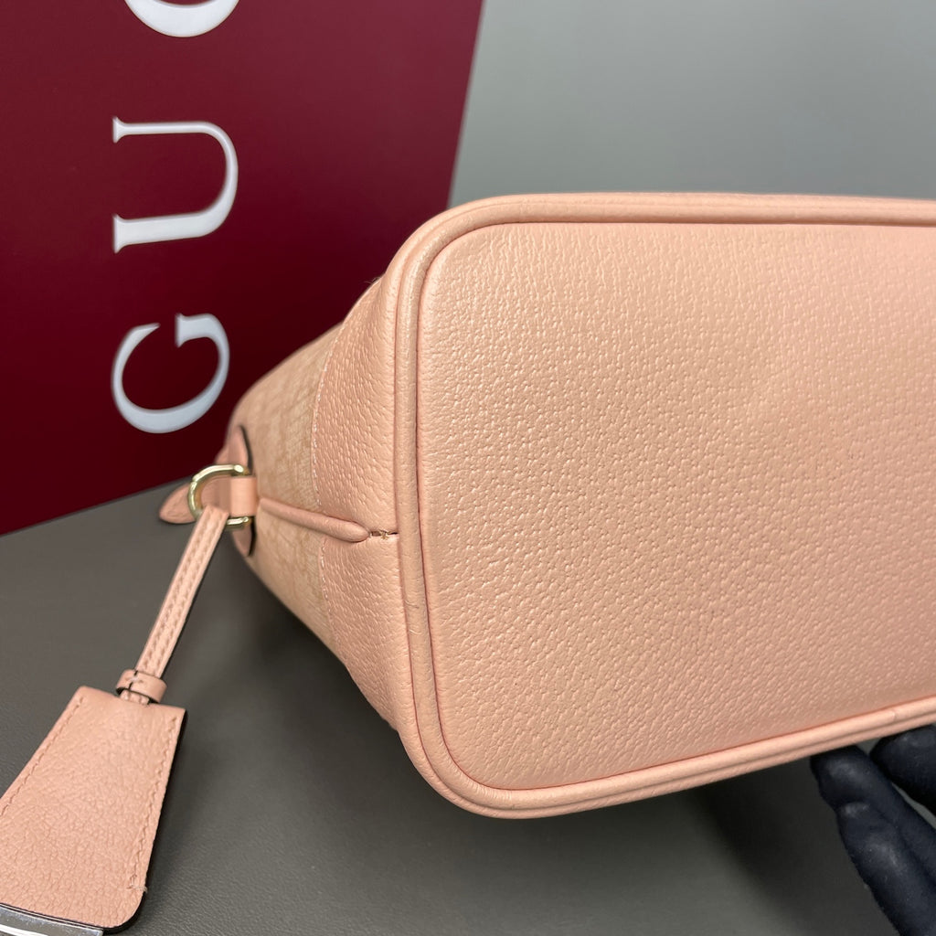 Gucci Canvas Pink Bucket & Drawstring Bag