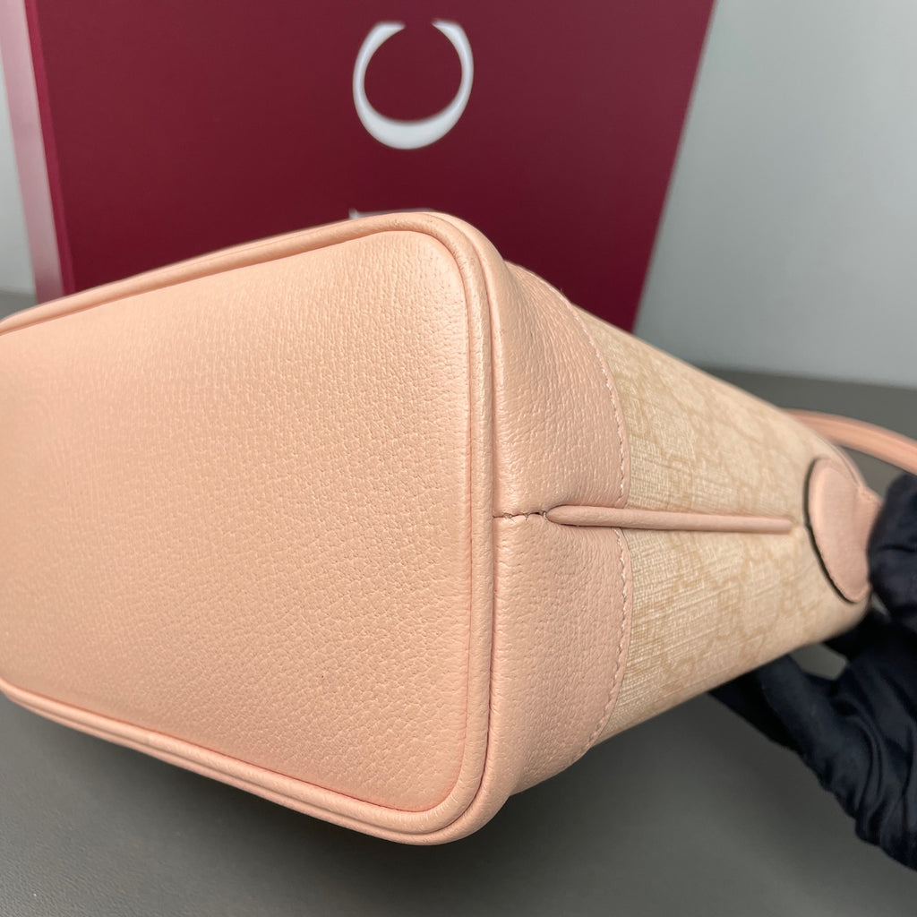 Gucci Canvas Pink Bucket & Drawstring Bag