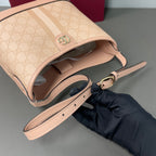 Gucci Canvas Pink Bucket & Drawstring Bag