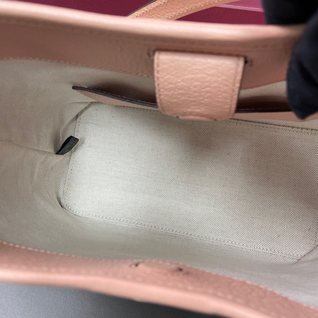 Gucci Canvas Pink Bucket & Drawstring Bag