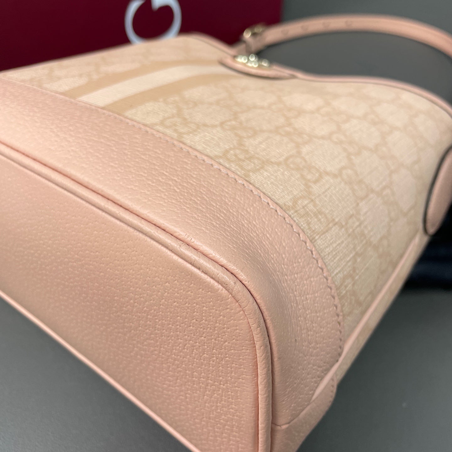 Gucci Canvas Pink Bucket & Drawstring Bag
