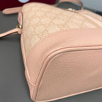 Gucci Canvas Pink Bucket & Drawstring Bag