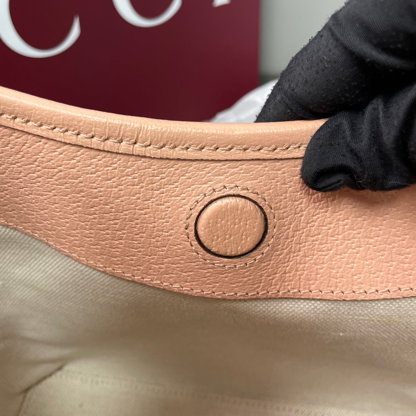Gucci Canvas Pink Bucket & Drawstring Bag