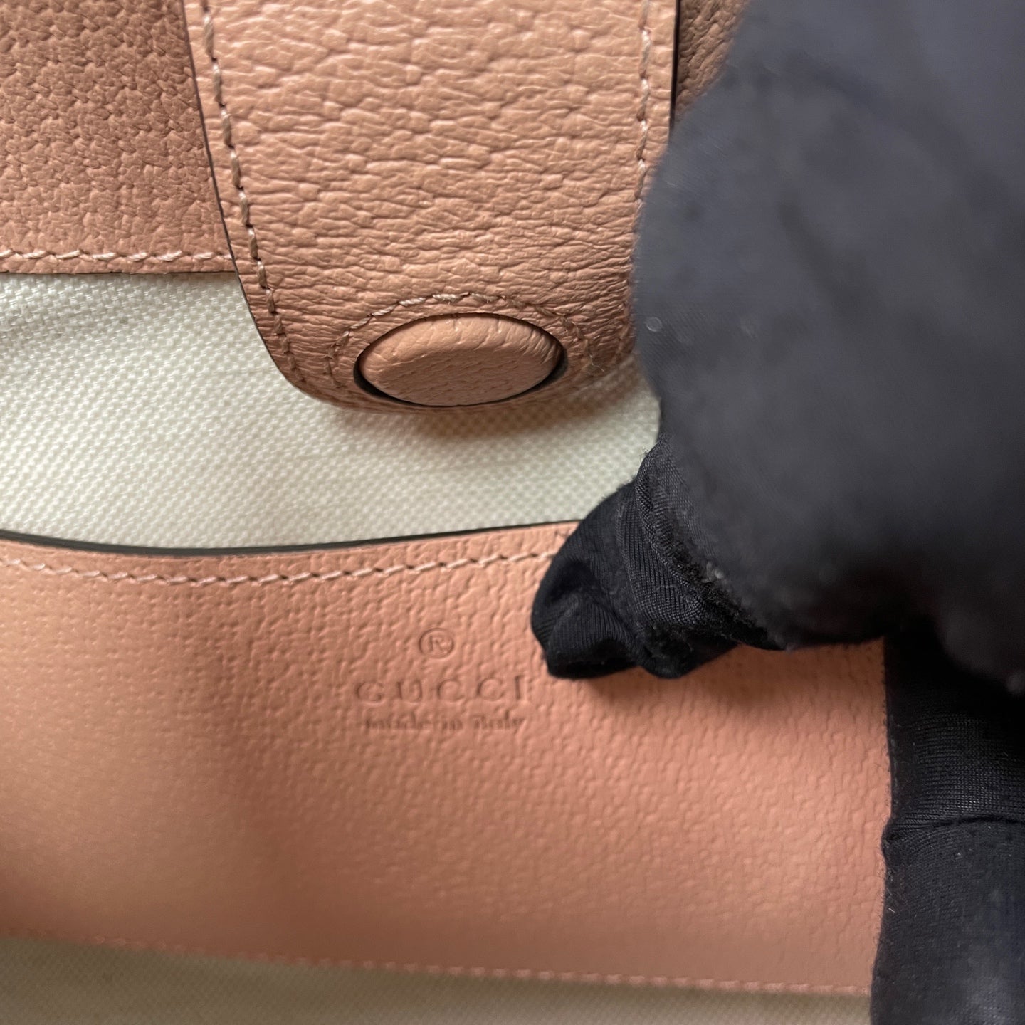 Gucci Canvas Pink Bucket & Drawstring Bag