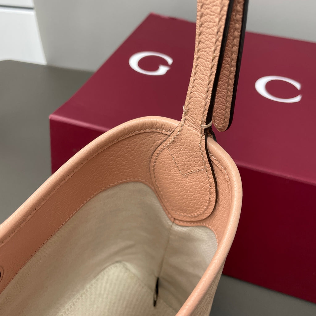 Gucci Canvas Pink Bucket & Drawstring Bag