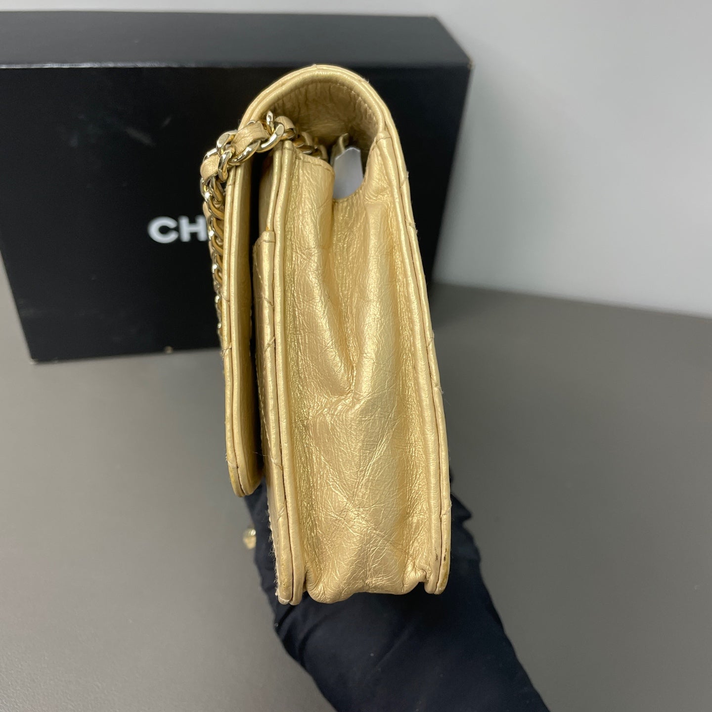 Chanel Gold Crossbody
