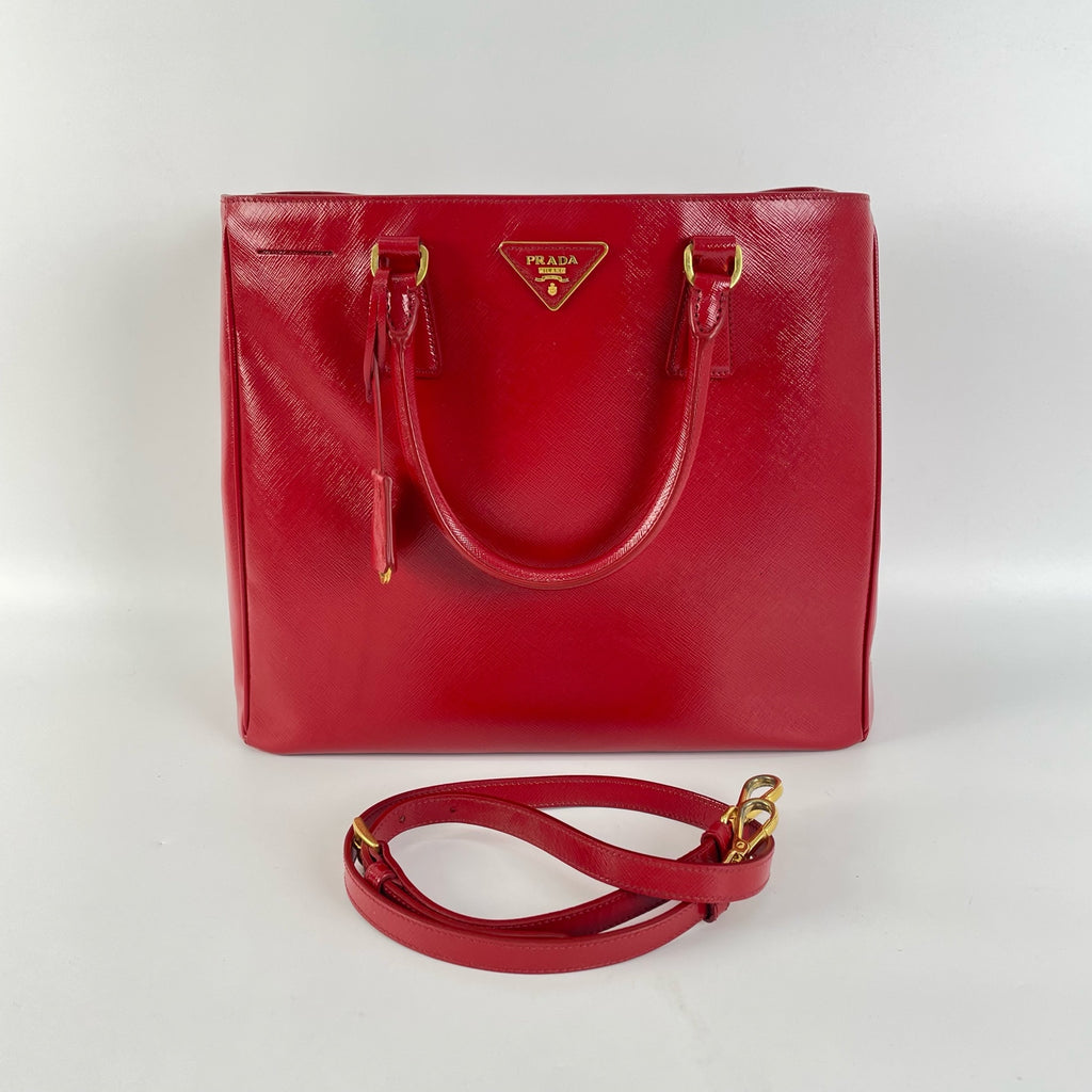 Prada Red Satchel